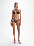 Pink Cross Pattern Bikini Set