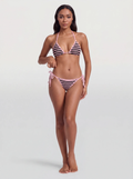 Pink Striped Bikini Set