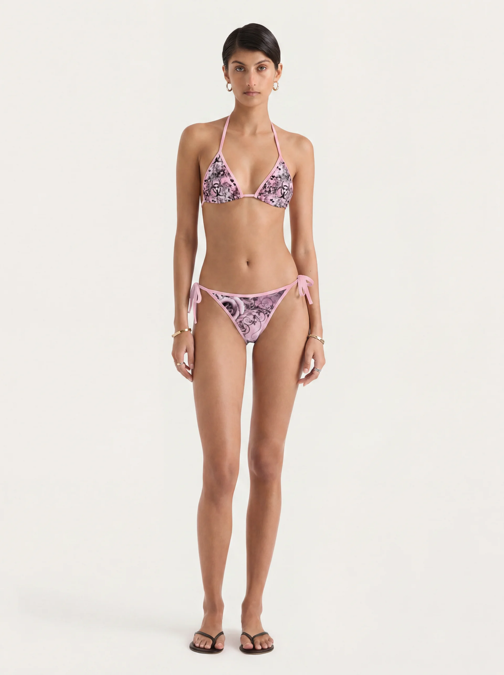 Pink Biohazard Bikini Set