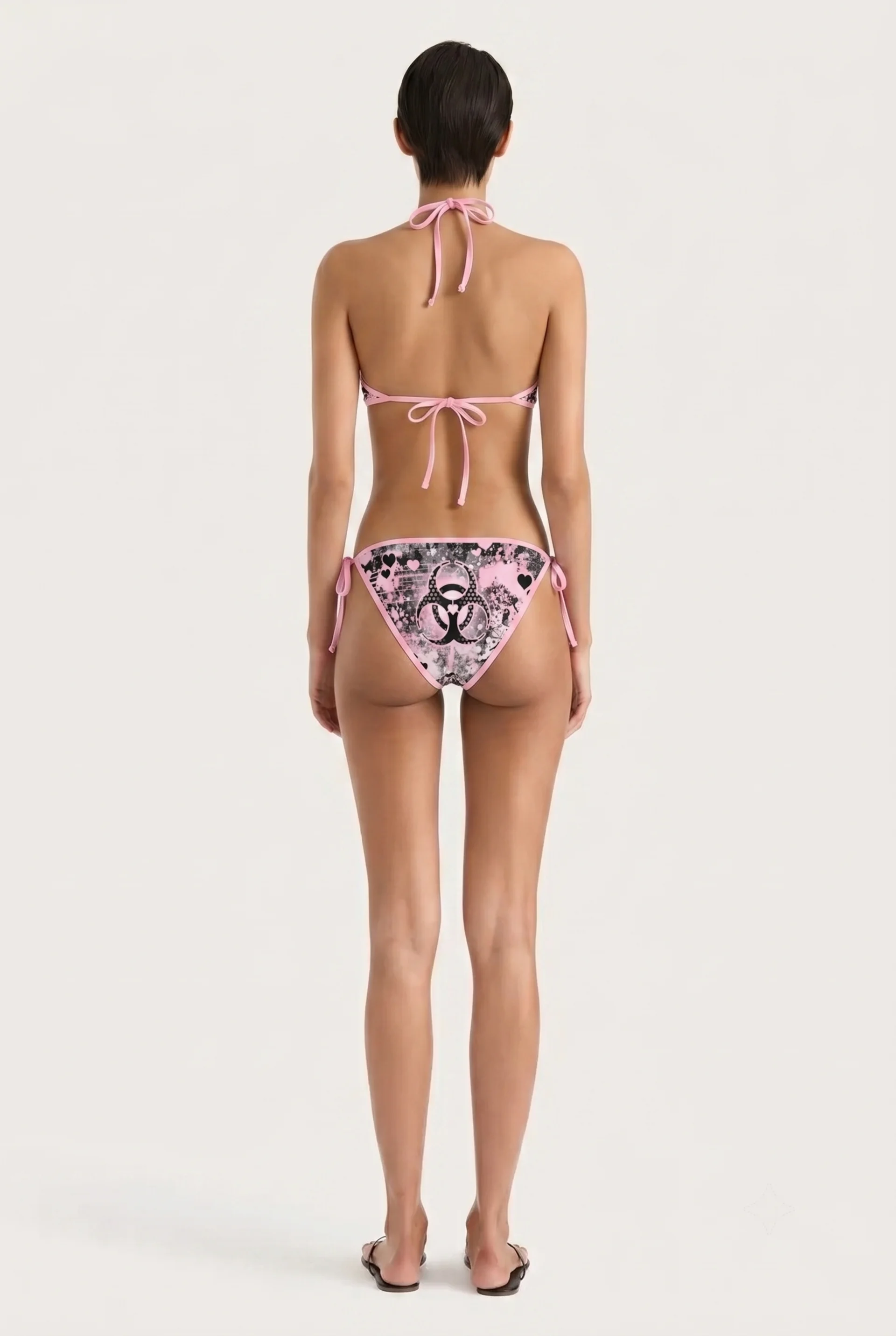 Pink Biohazard Bikini Set